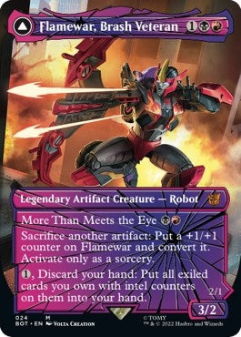 Flamewar Brash Veteran (Shattered Glass) (24) [BOT] - MTG Single