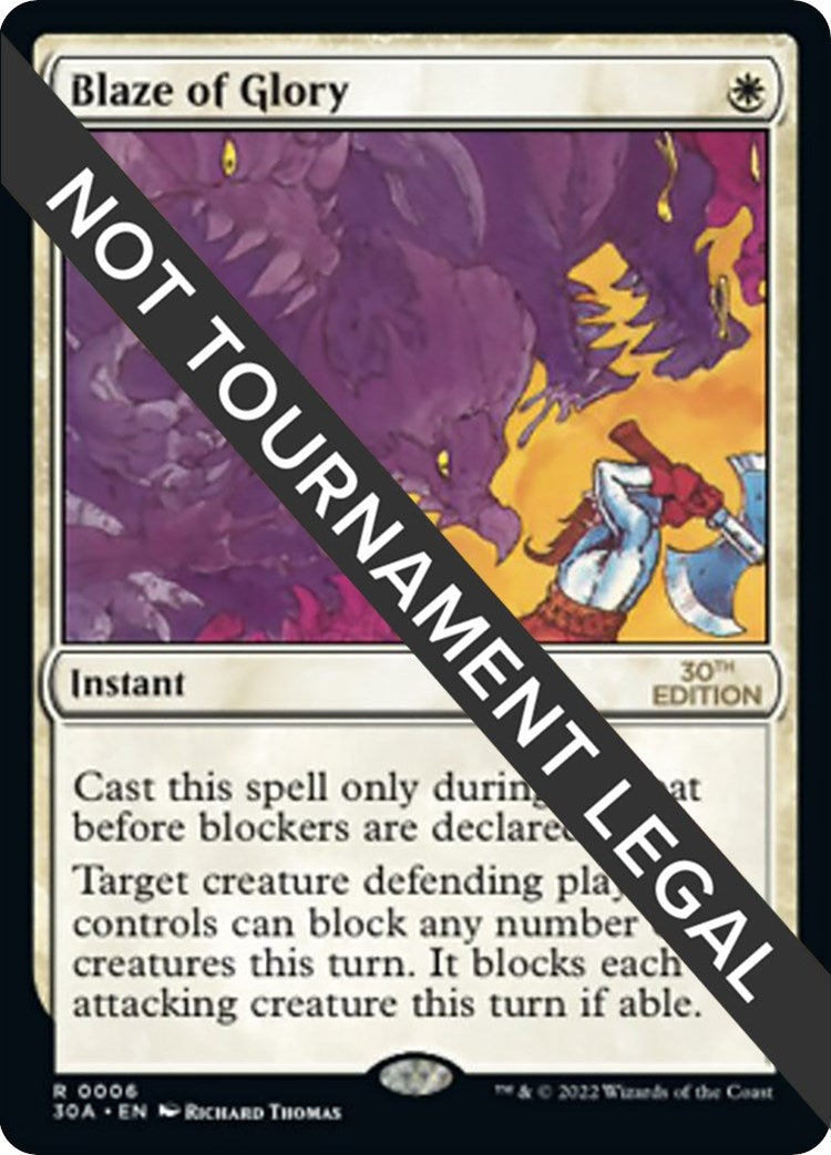 Blaze of Glory (6) [30A] - MTG Single