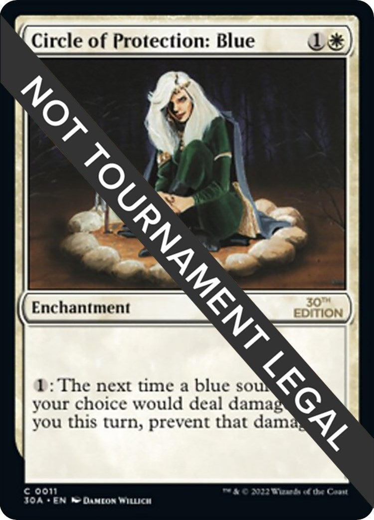Circle of Protection: Blue (11) [30A] - MTG Single