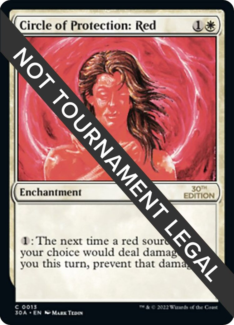 Circle of Protection: Red (13) [30A] - MTG Single