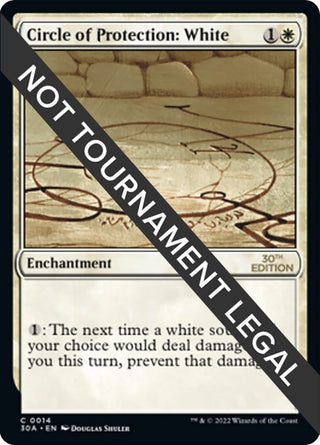 Circle of Protection: White (14) [30A] - MTG Single