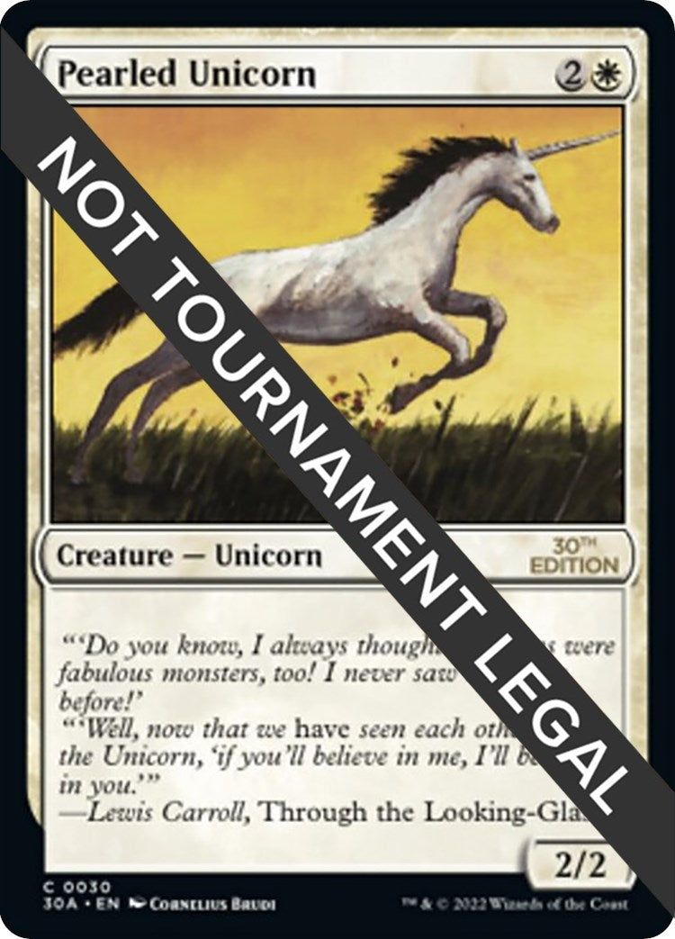 Pearled Unicorn (30) [30A] - MTG Single