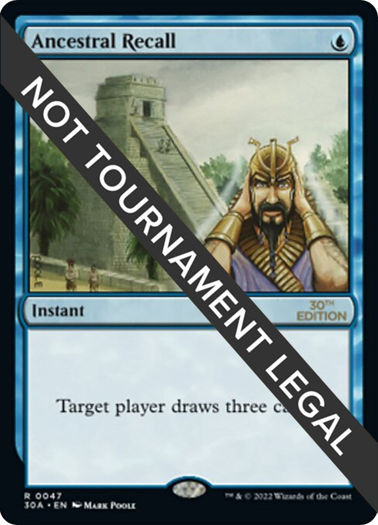 Ancestral Recall (47) [30A] - MTG Single