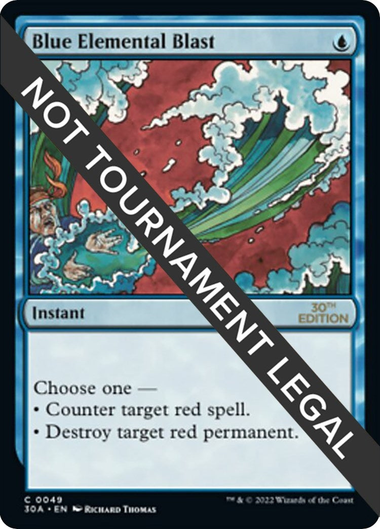 Blue Elemental Blast (49) [30A] - MTG Single