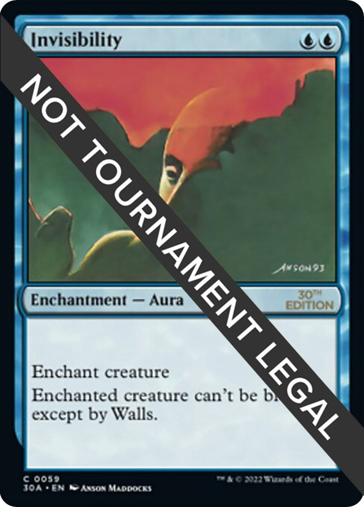 Invisibility (59) [30A] - MTG Single