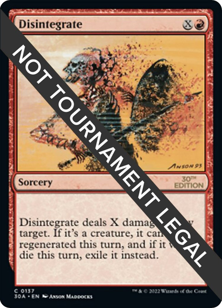 Disintegrate (137) [30A] - MTG Single