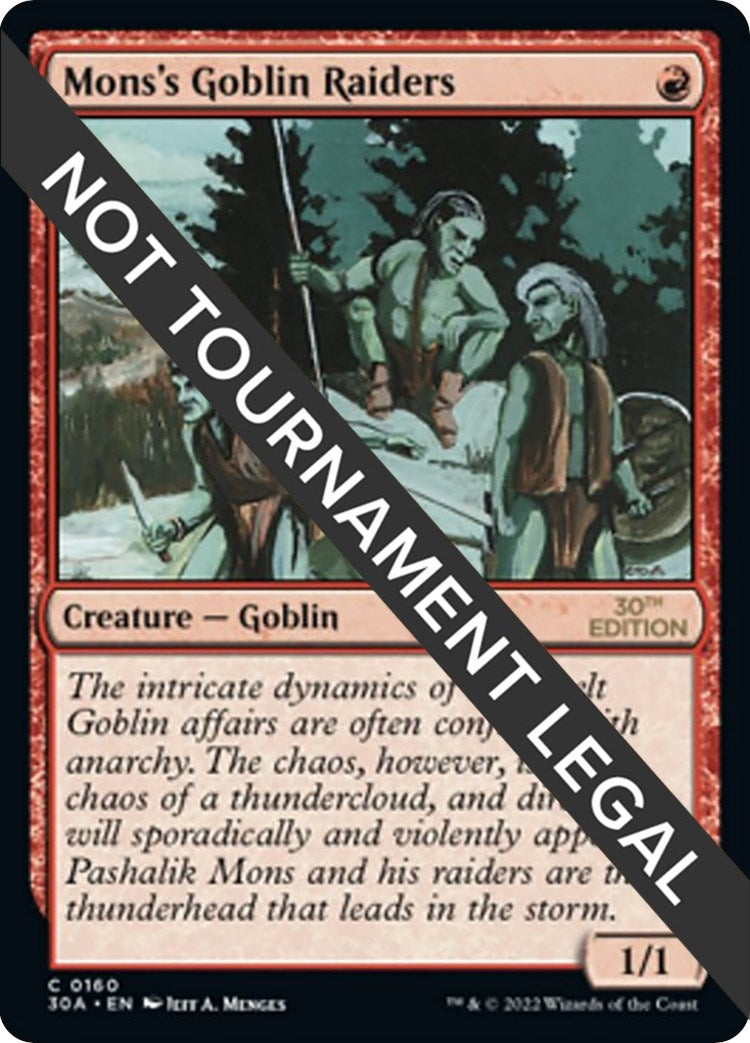Mons’s Goblin Raiders (160) [30A] - MTG Single