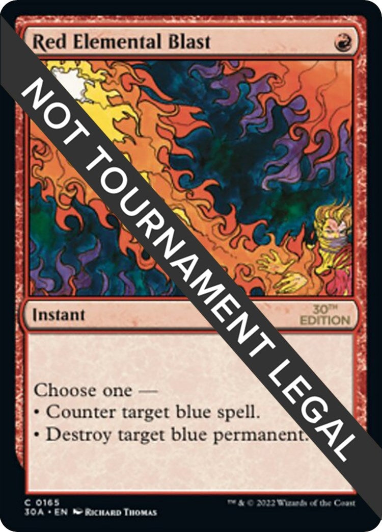 Red Elemental Blast (165) [30A] - MTG Single