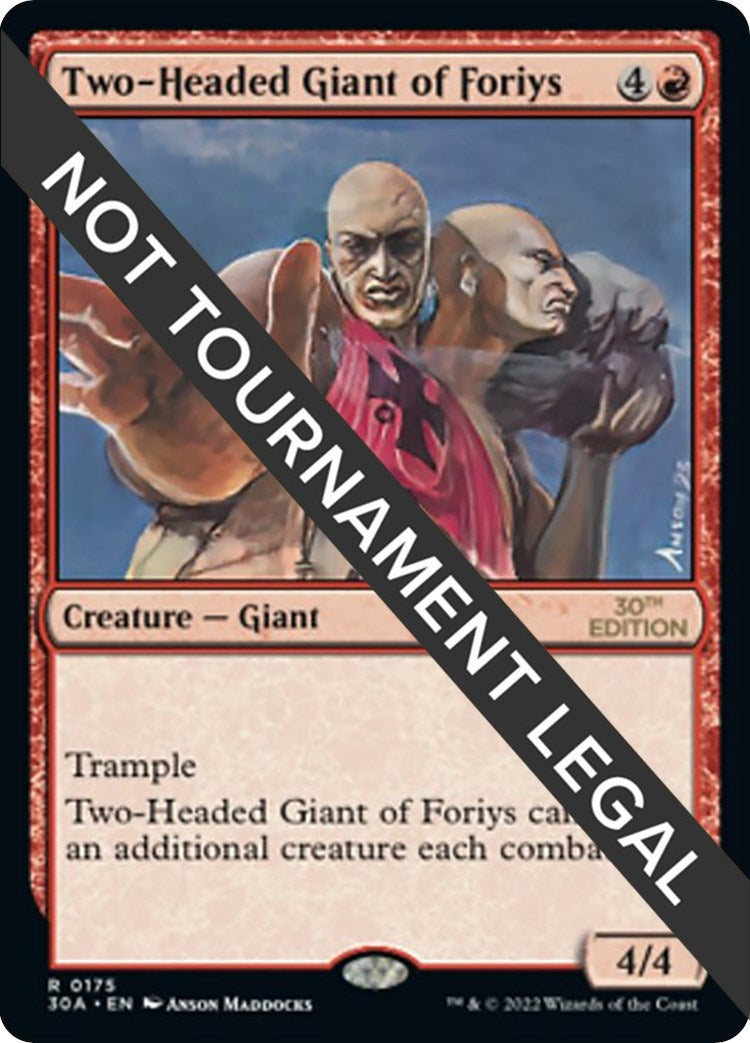 Two-Headed Giant of Foriys (175) [30A] - MTG Single
