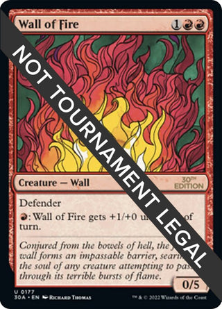 Wall of Fire (177) [30A] - MTG Single