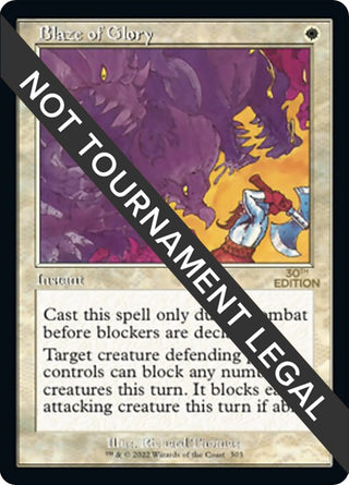Blaze of Glory (Retro Frame) (303) [30A] - MTG Single