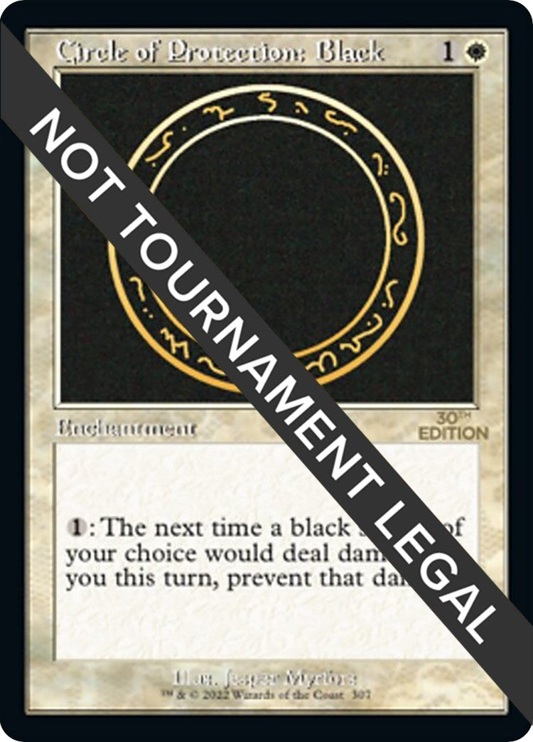 Circle of Protection: Black (Retro Frame) (307) [30A] - MTG Single