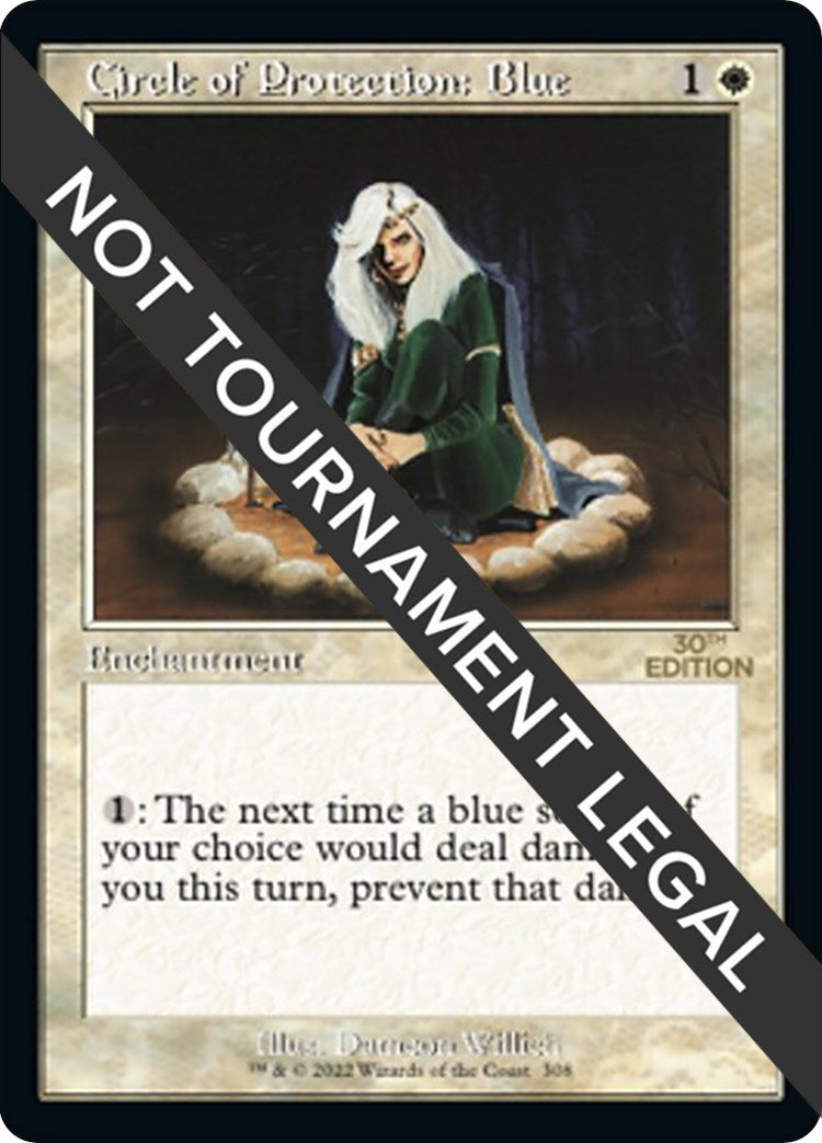 Circle of Protection: Blue (Retro Frame) (308) [30A] - MTG Single