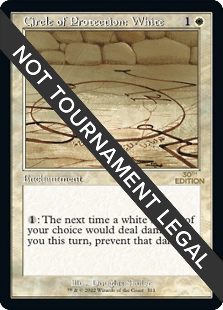 Circle of Protection: White (Retro Frame) (311) [30A] - MTG Single