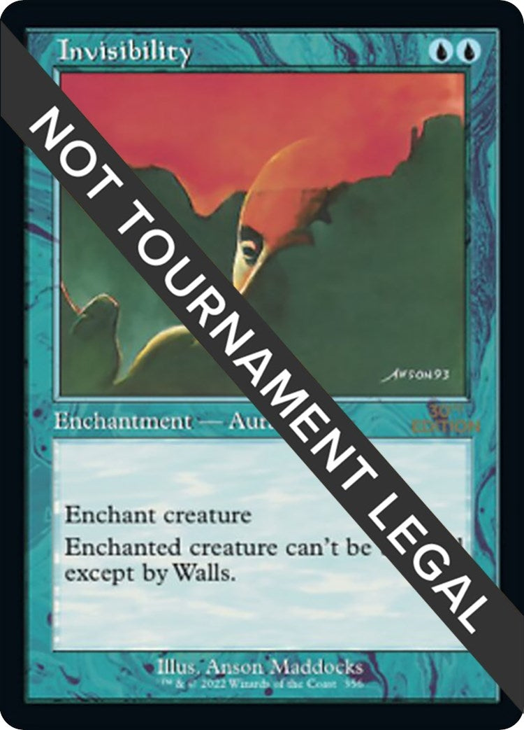 Invisibility (Retro Frame) (356) [30A] - MTG Single