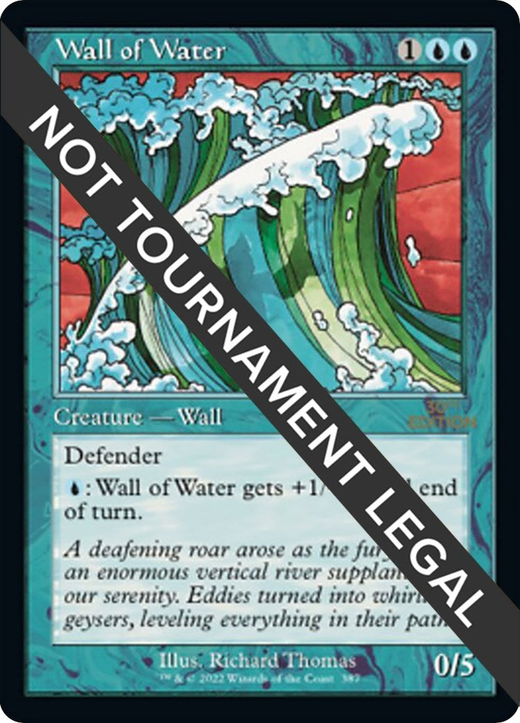 Wall of Water (Retro Frame) (387) [30A] - MTG Single
