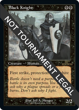 Black Knight (Retro Frame) (391) [30A] - MTG Single