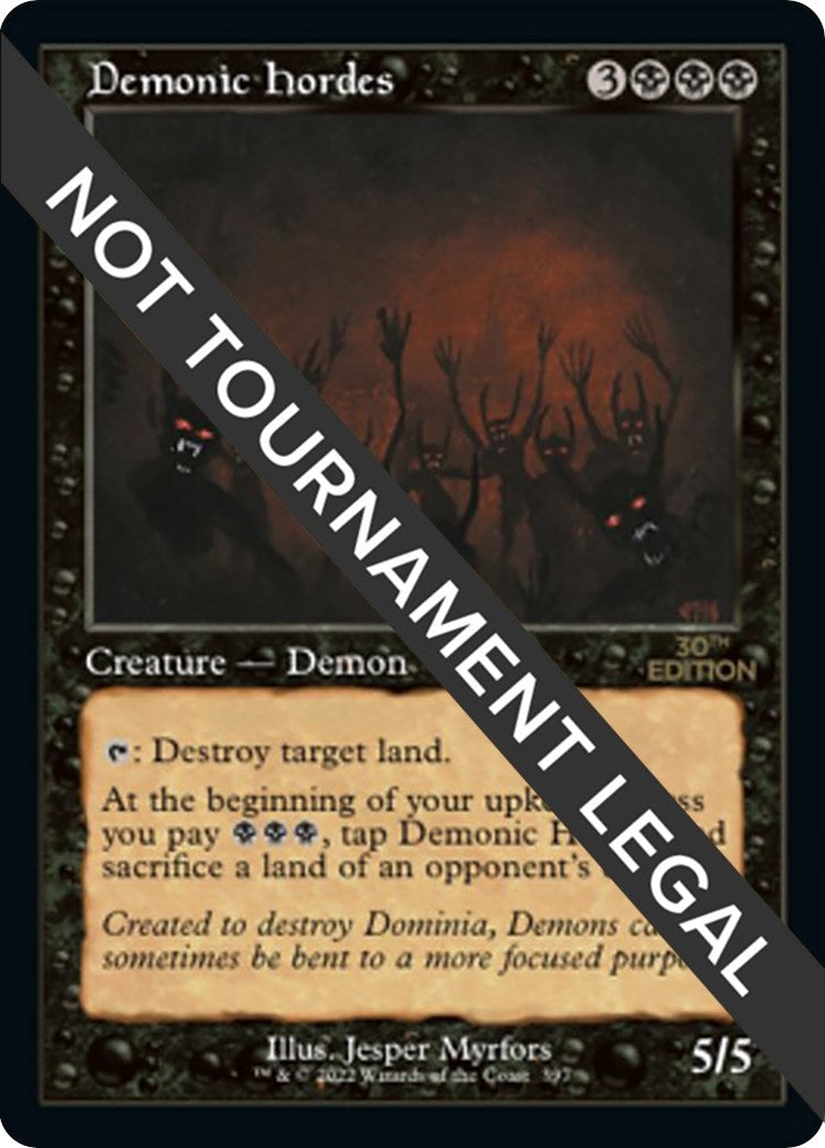 Demonic Hordes (Retro Frame) (397) [30A] - MTG Single