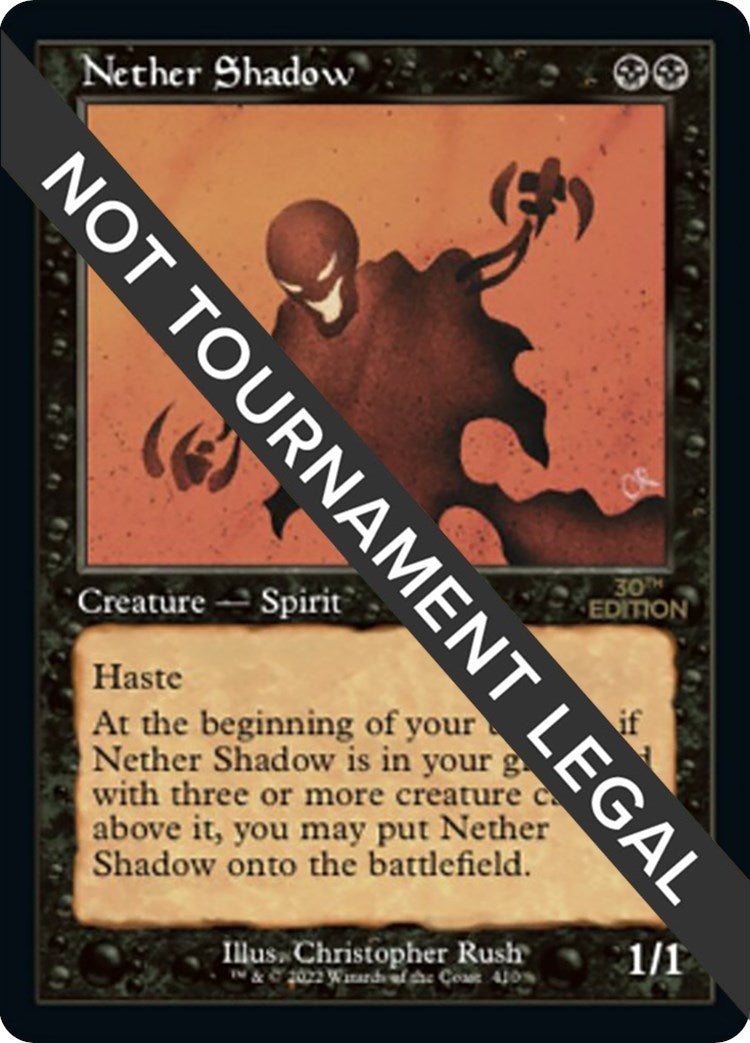 Nether Shadow (Retro Frame) (410) [30A] - MTG Single
