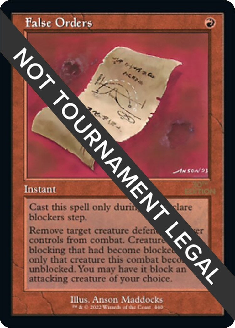 False Orders (Retro Frame) (440) [30A] - MTG Single