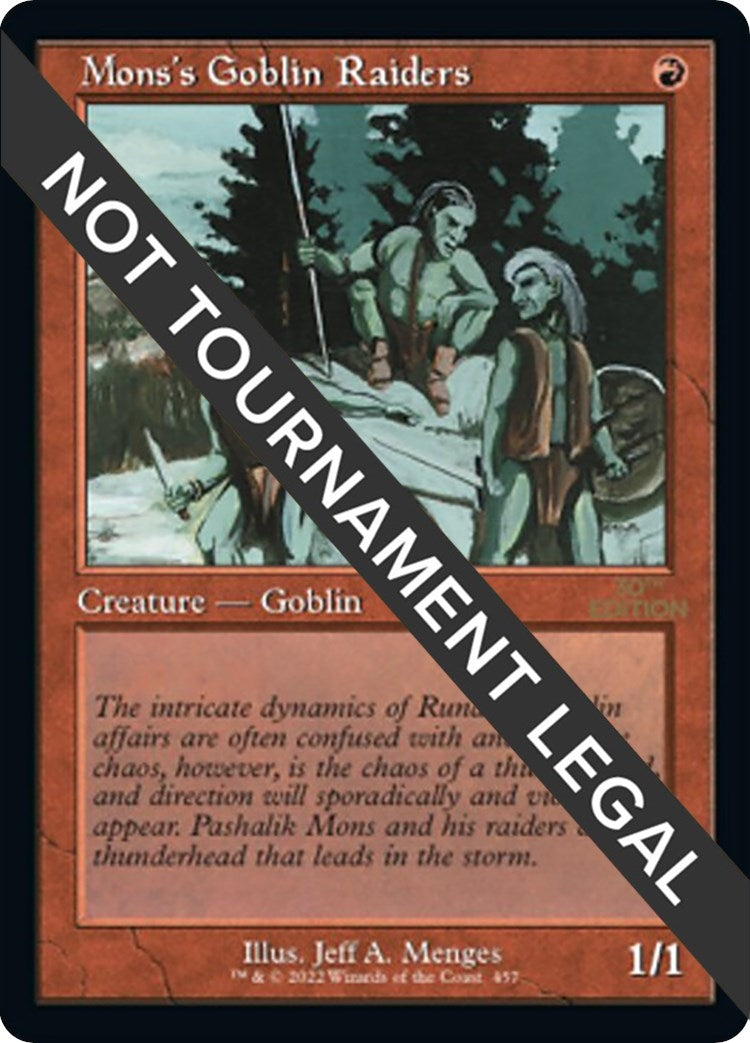 Mons’s Goblin Raiders (Retro Frame) (457) [30A] - MTG Single