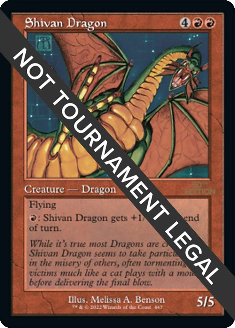 Shivan Dragon (Retro Frame) (467) [30A] - MTG Single