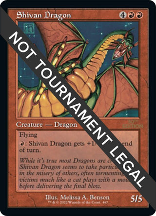 Shivan Dragon (Retro Frame) (467) [30A] - MTG Single