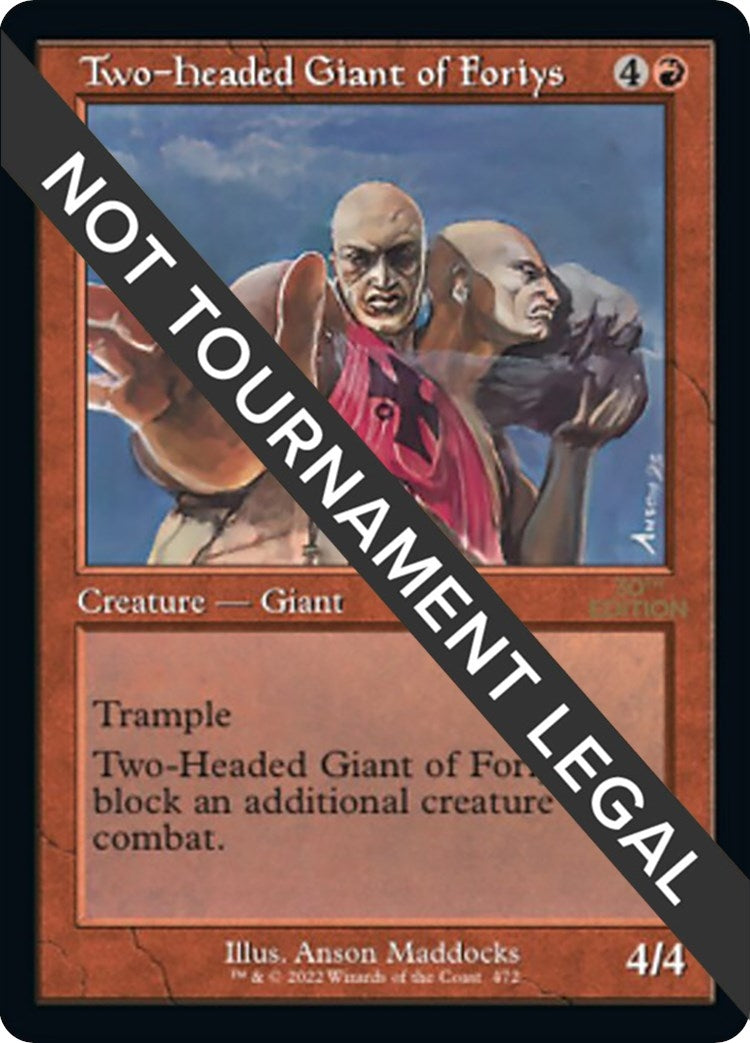 Two-Headed Giant of Foriys (Retro Frame) (472) [30A] - MTG Single