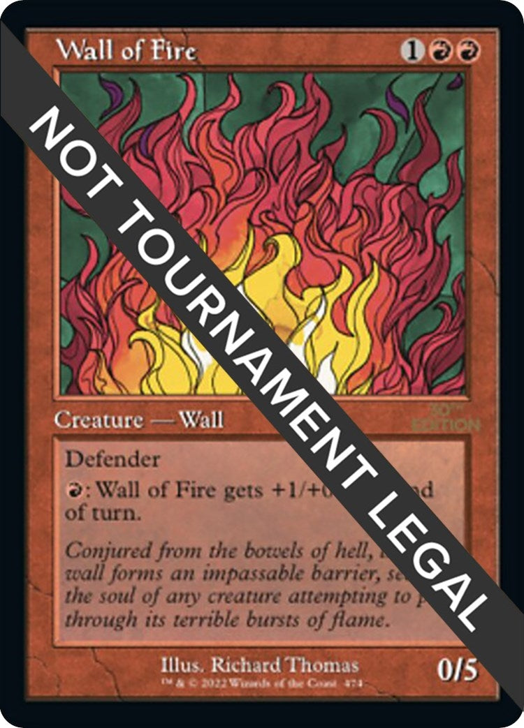 Wall of Fire (Retro Frame) (474) [30A] - MTG Single