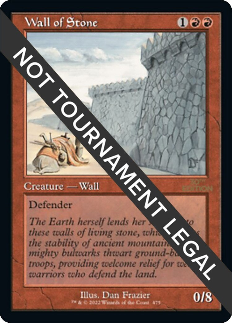 Wall of Stone (Retro Frame) (475) [30A] - MTG Single