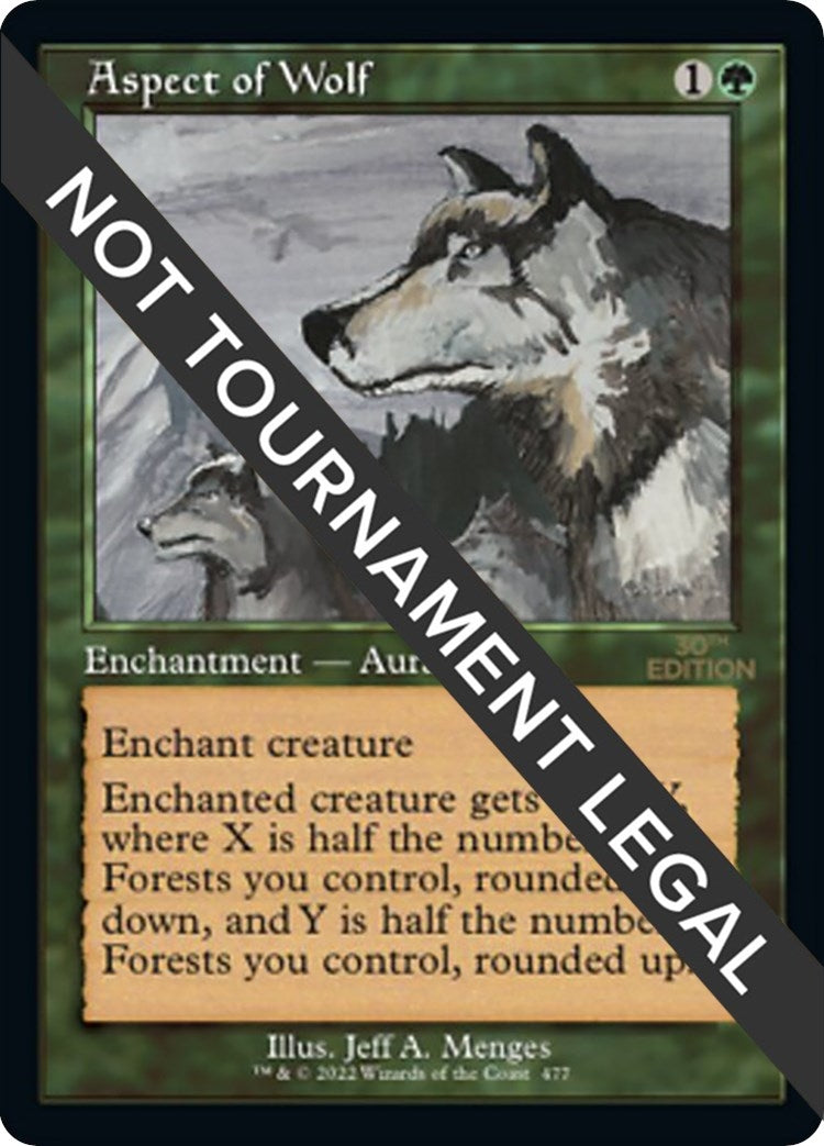 Aspect of Wolf (Retro Frame) (477) [30A] - MTG Single