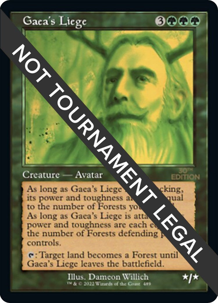Gaea’s Liege (Retro Frame) (489) [30A] - MTG Single