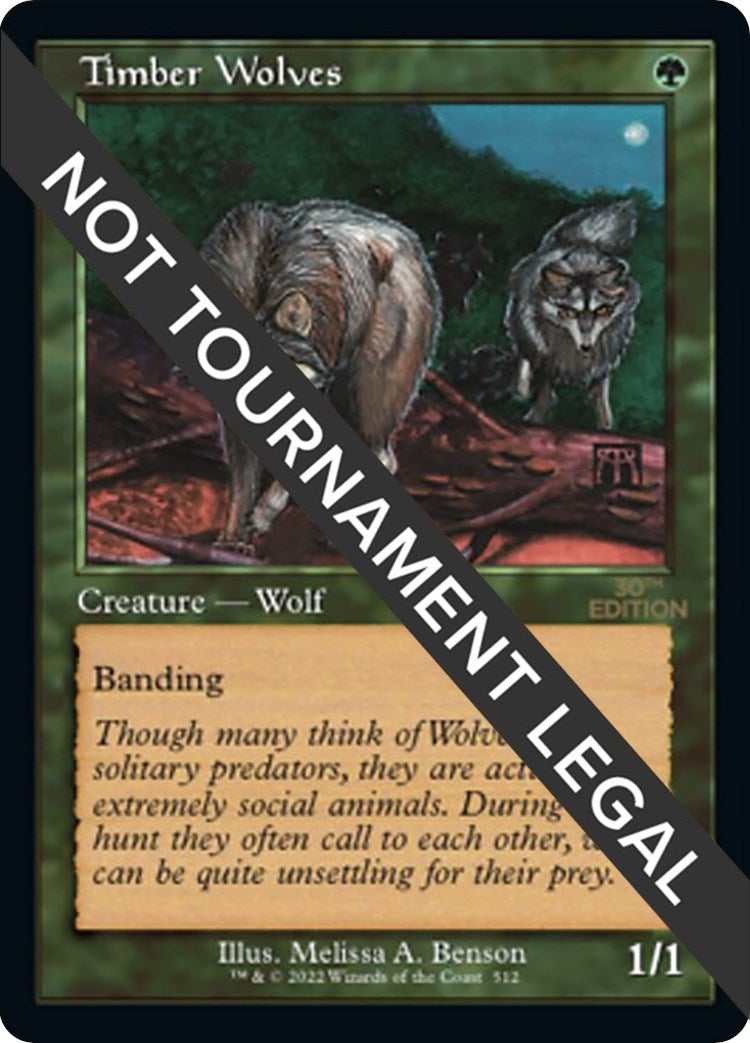Timber Wolves (Retro Frame) (512) [30A] - MTG Single