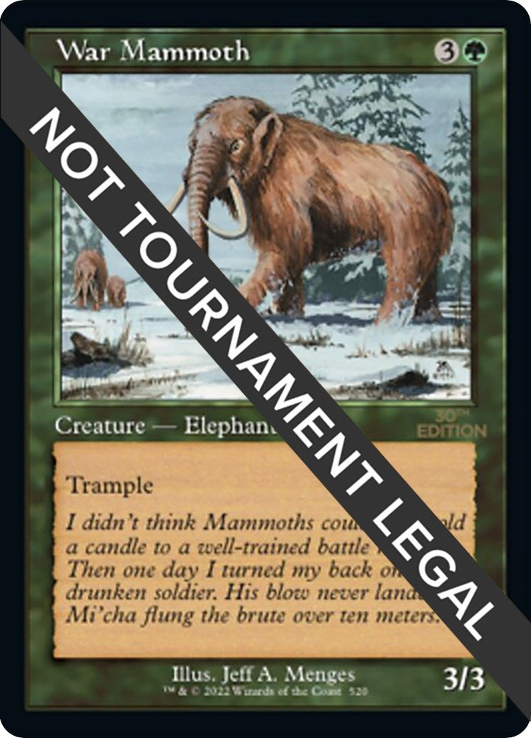 War Mammoth (Retro Frame) (520) [30A] - MTG Single