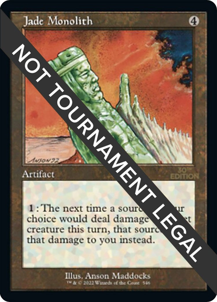 Jade Monolith (Retro Frame) (546) [30A] - MTG Single
