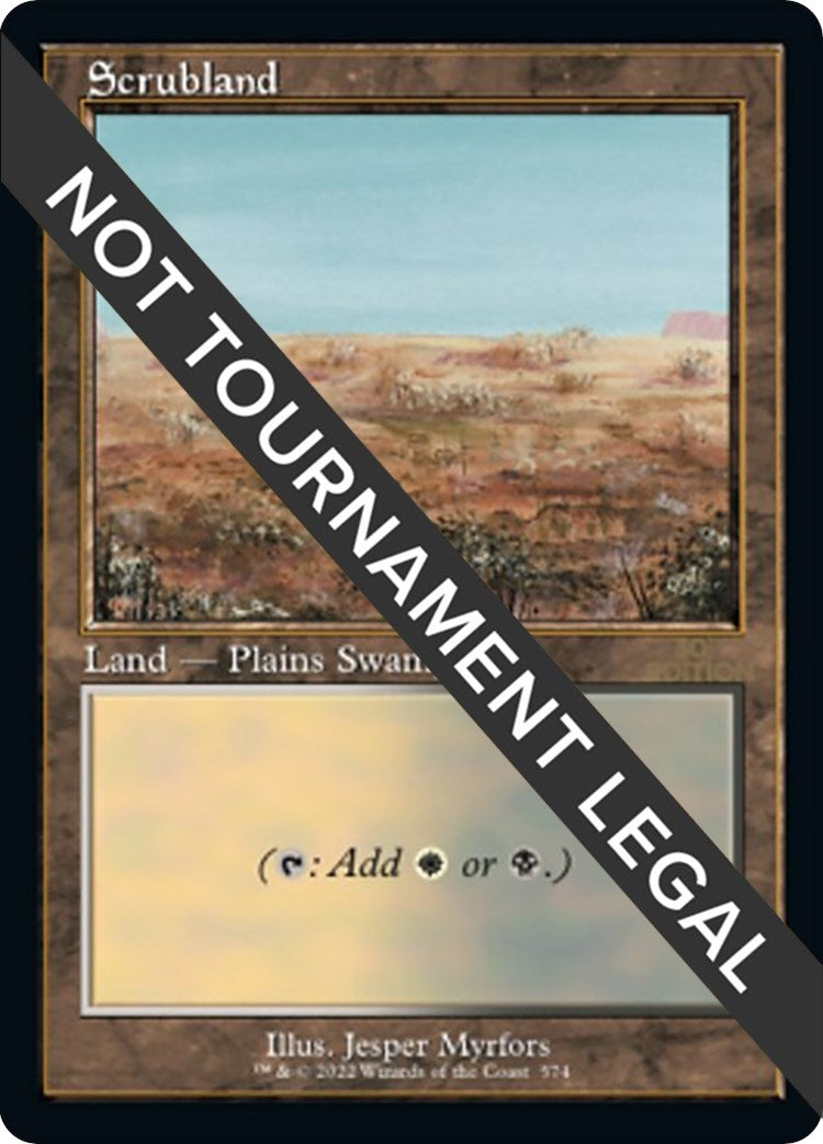 Scrubland (Retro Frame) (574) [30A] - MTG Single