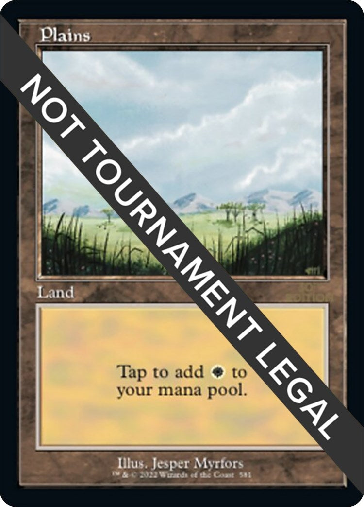 Plains (581) (Retro Frame) (581) [30A] - MTG Single