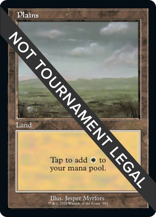 Plains (582) (Retro Frame) (582) [30A] - MTG Single