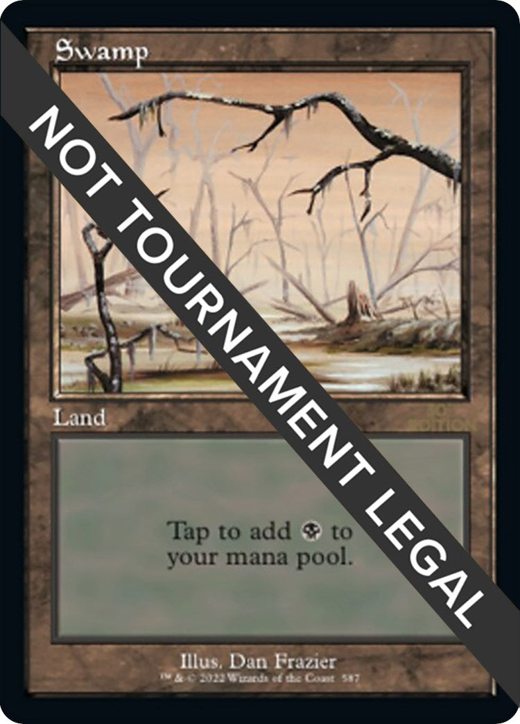 Swamp (587) (Retro Frame) (587) [30A] - MTG Single