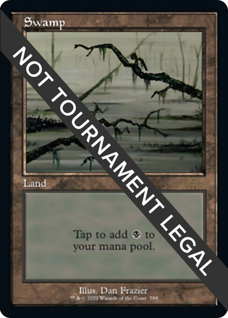 Swamp (588) (Retro Frame) (588) [30A] - MTG Single