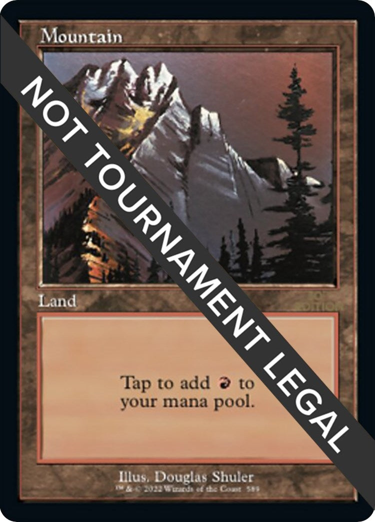 Mountain (589) (Retro Frame) (589) [30A] - MTG Single