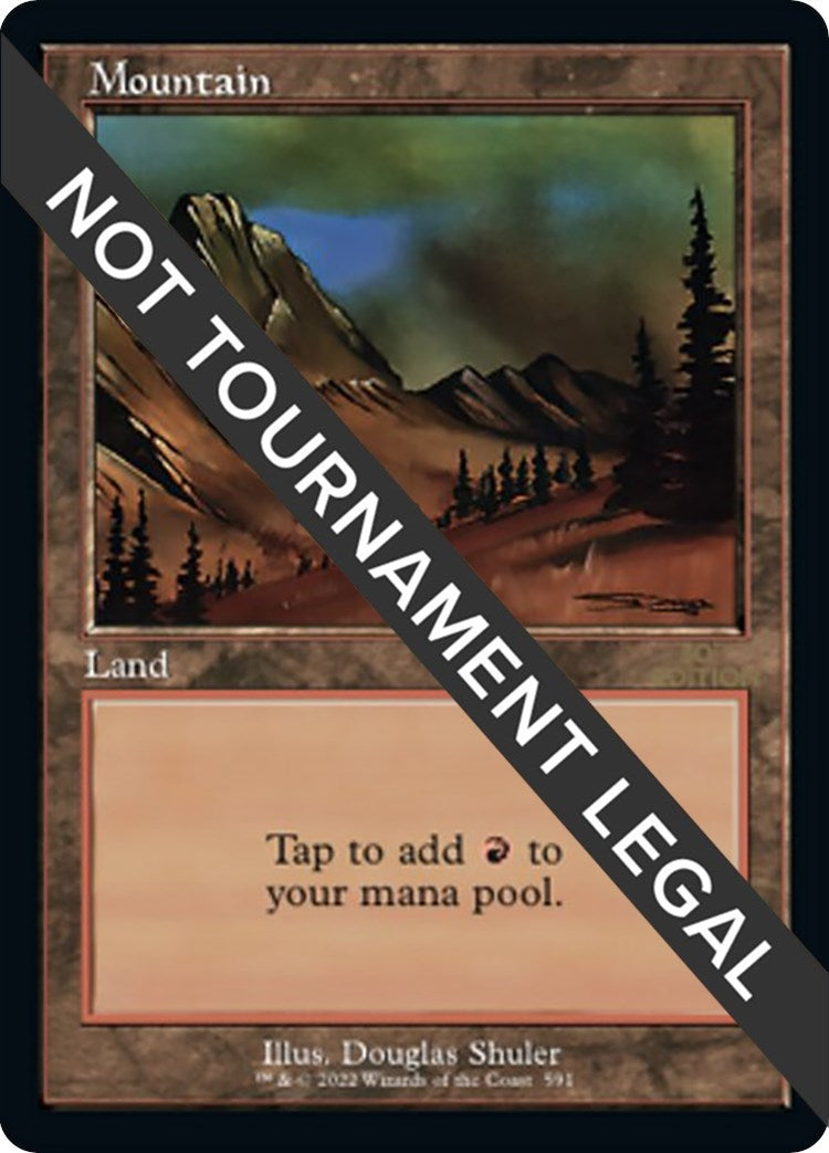 Mountain (591) (Retro Frame) (591) [30A] - MTG Single