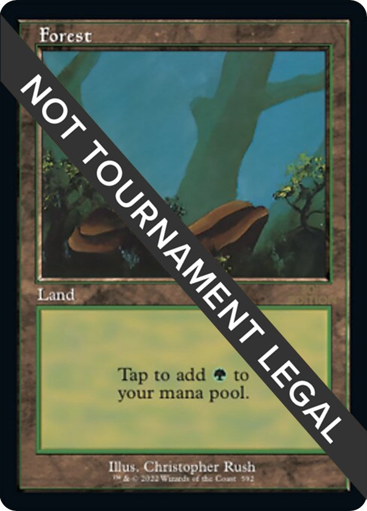 Forest (592) (Retro Frame) (592) [30A] - MTG Single