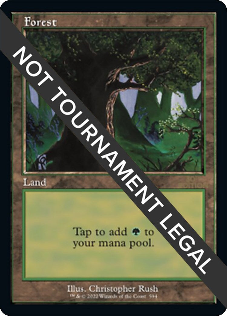 Forest (594) (Retro Frame) (594) [30A] - MTG Single