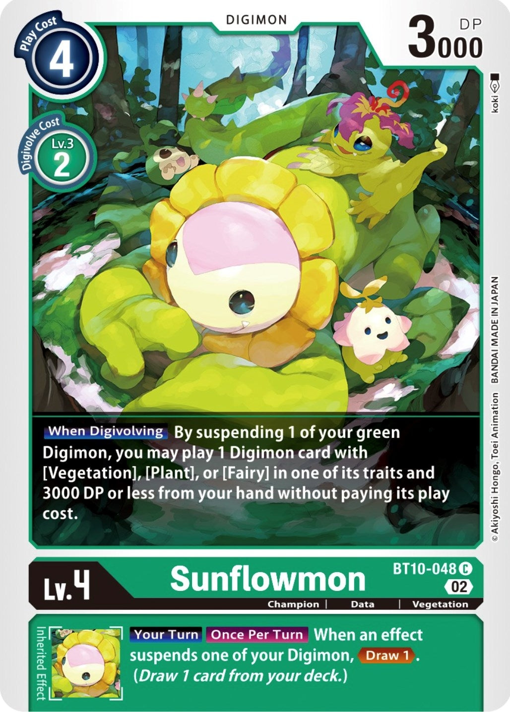 Sunflowmon (10048) [BT10] - Digimon Card Game Single