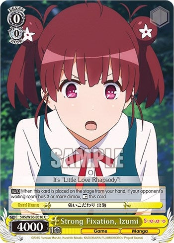 Strong Fixation Izumi (56016) [SHRB] - Weiss Schwarz Single