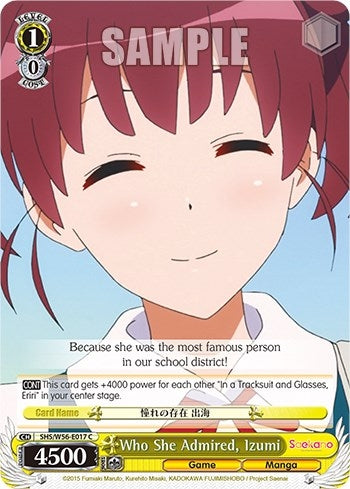 Who She Admired Izumi (56017) [SHRB] - Weiss Schwarz Single