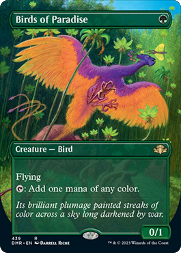 Birds of Paradise (Borderless) (439) [DMR] - MTG Single