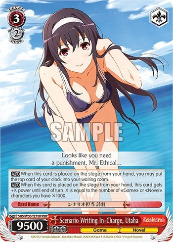 Scenario Writing In-Charge Utaha (RRR) (5618) [SHRB] - Weiss Schwarz Single
