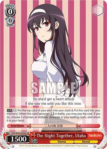 The Night Together Utaha (SR) (56056) [SHRB] - Weiss Schwarz Single